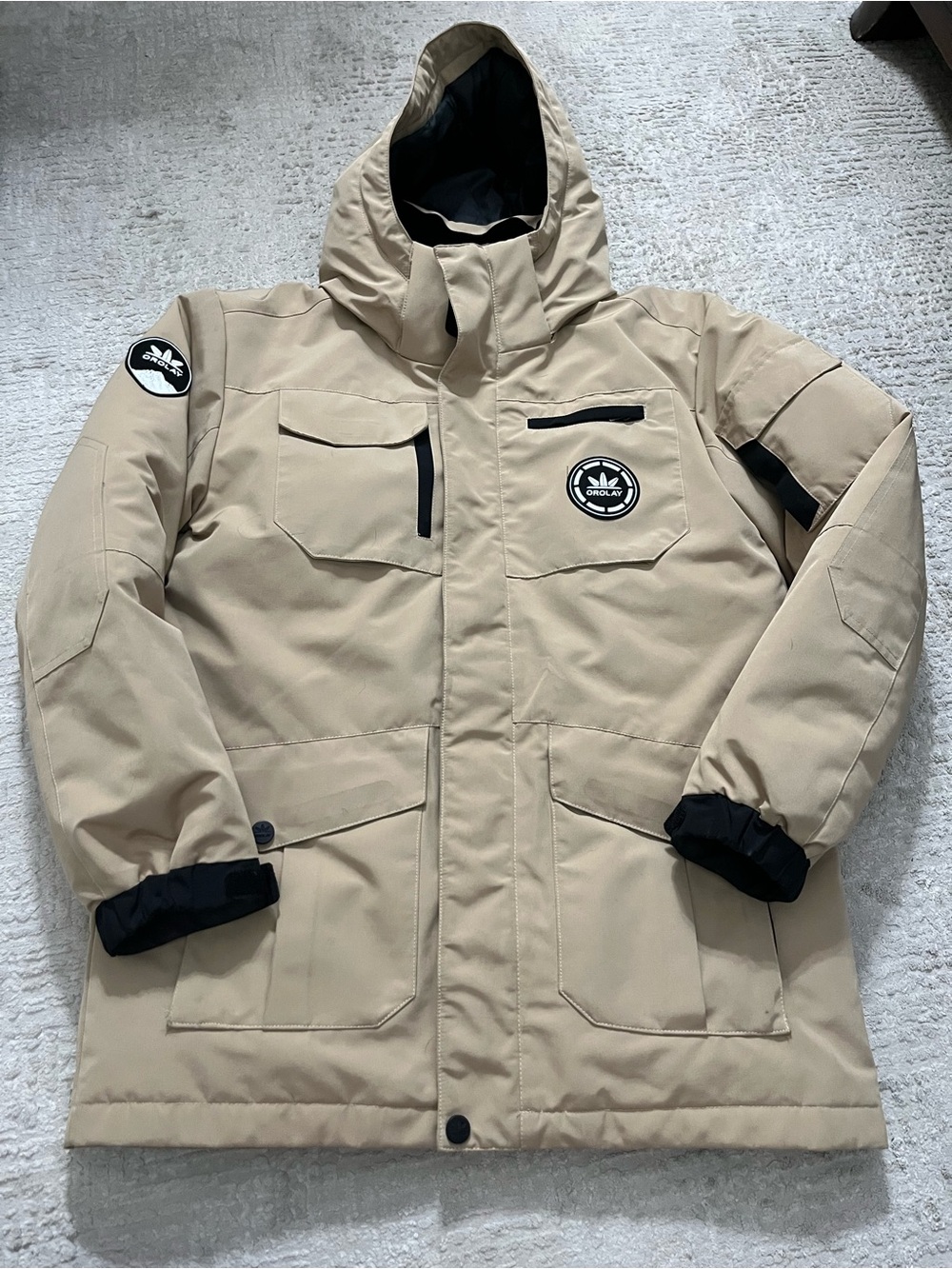 Orolay Down Filled Mid Length Winter Coat - Detachable hood